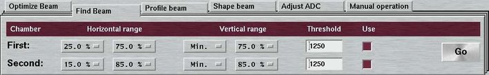 Align: Find beam parameters